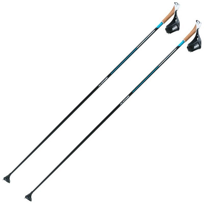 Фото Лыжные палки Swix Quantum 6, рук. PCU с темляком Pro Fit3D, лапки 97, композит 100% RCQ60-00