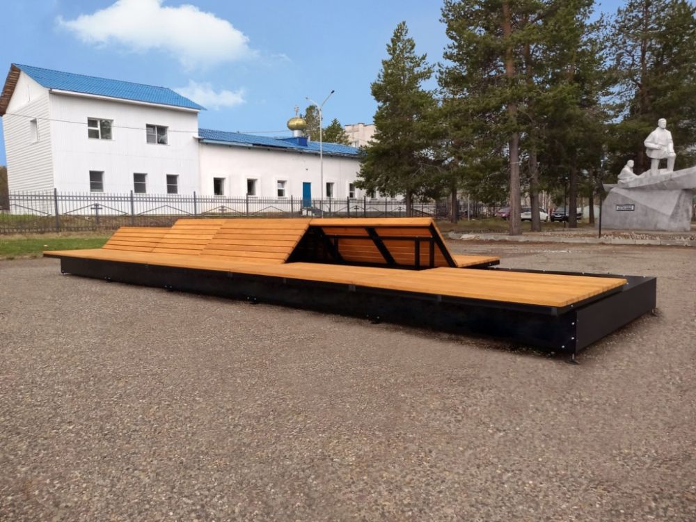 Фотографии Парклет "Комфорт" (Черный (RAL 9005 Ш))