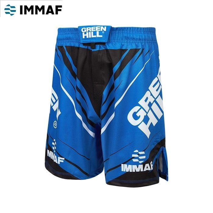 Фотографии Шорты Green Hill MMA SHORT IMMAF approved MMI-4022, синие