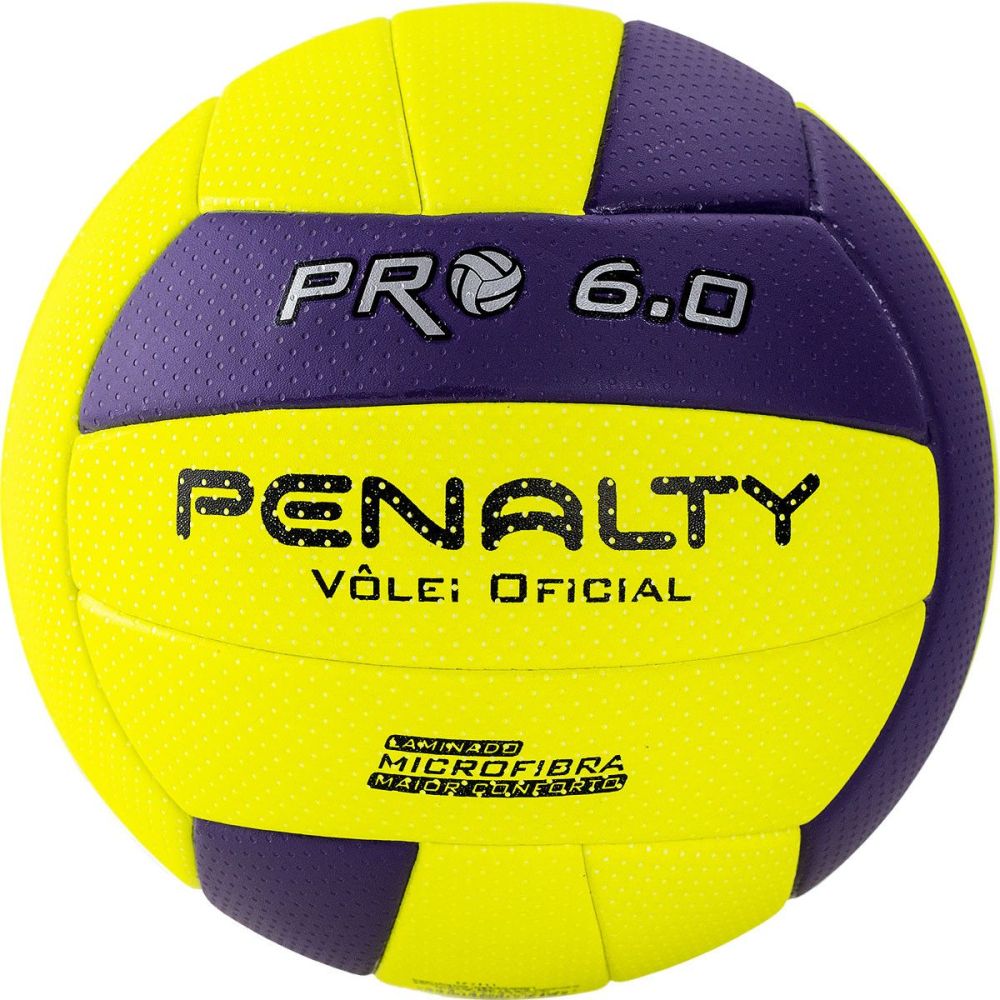 Фото Мяч волейбольный PENALTY BOLA VOLEI 6.0 PRO 5416042420-U, размер 5, желто-фиолетовый