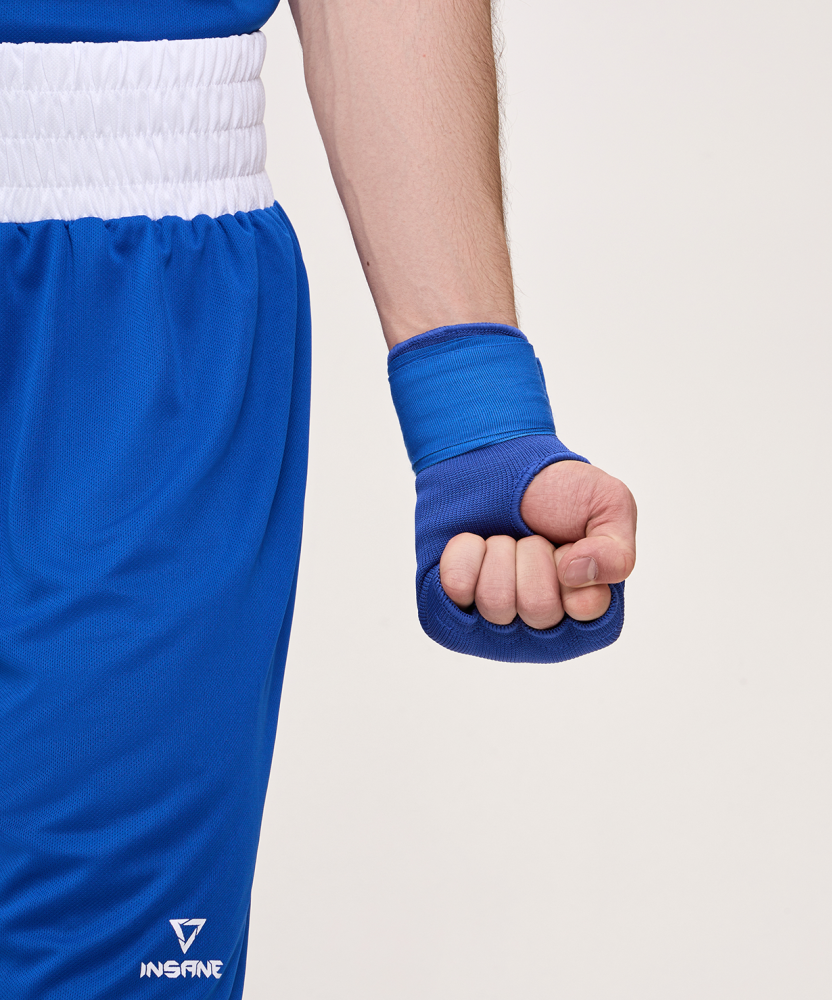 Фотографии Перчатки внутренние для бокса DASH, полиэстер/спандекс, синий, S