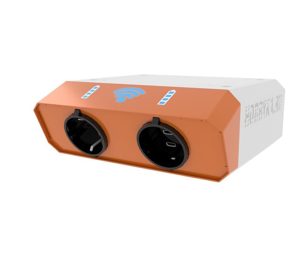 Фото Зарядное устройство и точка доступа Wi-Fi «Валли» 2xTYPE-C и 1x220V