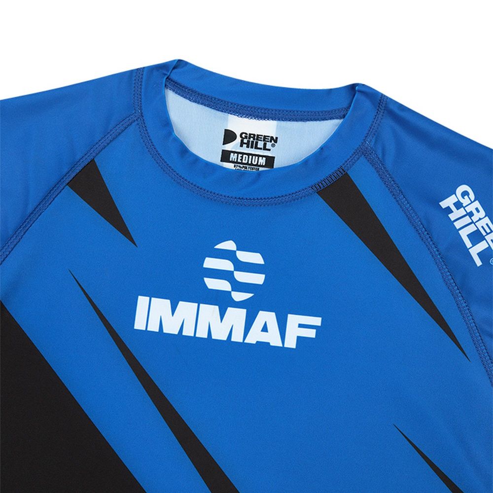 Фотографии Рашгард Green Hill Rash Guard IMMAF approved RGI-4021 синий