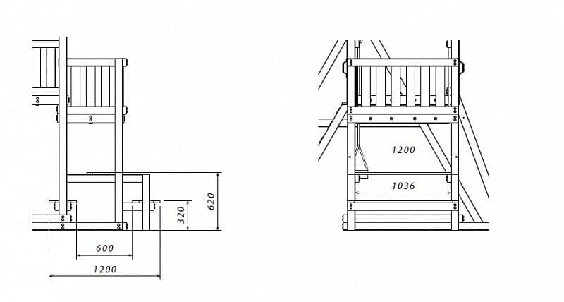 Фотографии Столик с 2-мя лавочками для ДИП «Бретань» Самсон