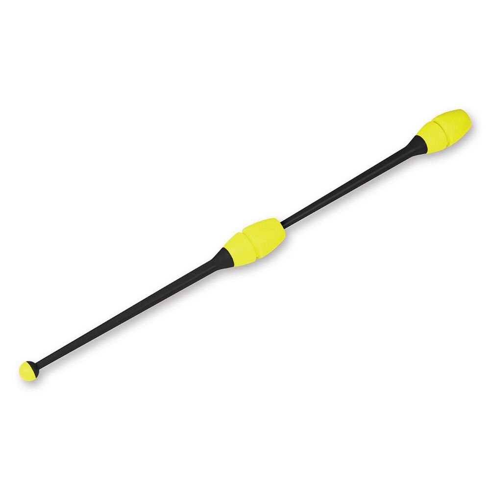 Фотографии Булавы для художественной гимнастики Indigo 41 см, пластик, каучук, 2шт IN018-BKL черный-лаймовый