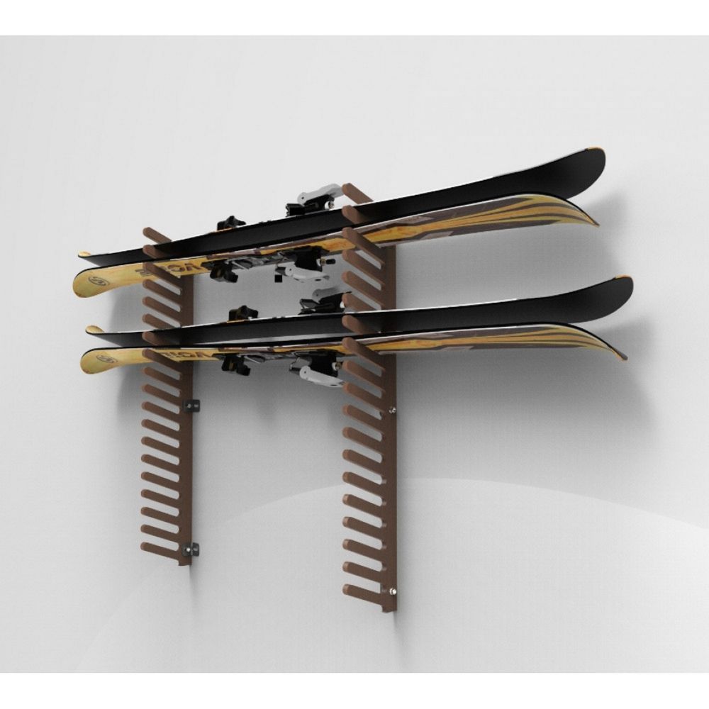 Фото Вешалка Эконом SEF для лыж фрирайда, пристенная 105х80х18см  SEF-18