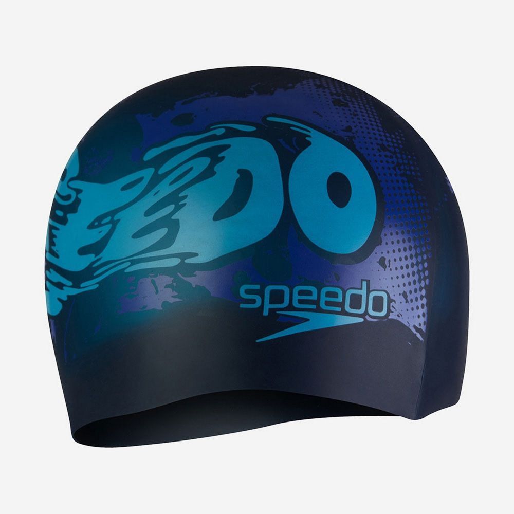 Фото Шапочка для плавания детская Speedo Boom Silicone Cap Jr 8-0838615954 синий