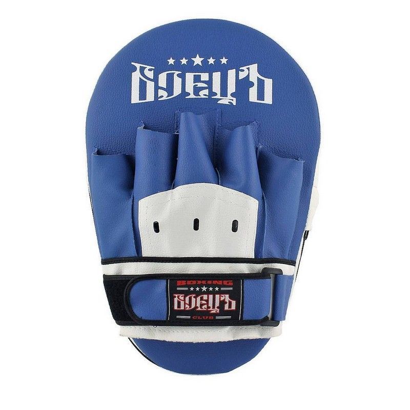 Фотографии Лапы боксерские прямые Боецъ 210 ВВР-210 синий-белый