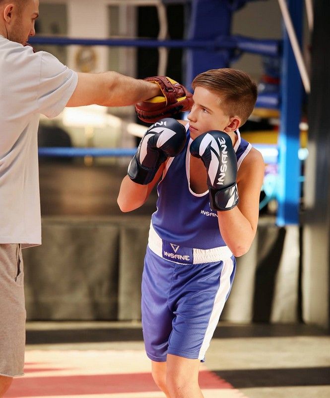 Фотографии Шорты боксерские Insane BASE, полиэстер, синий