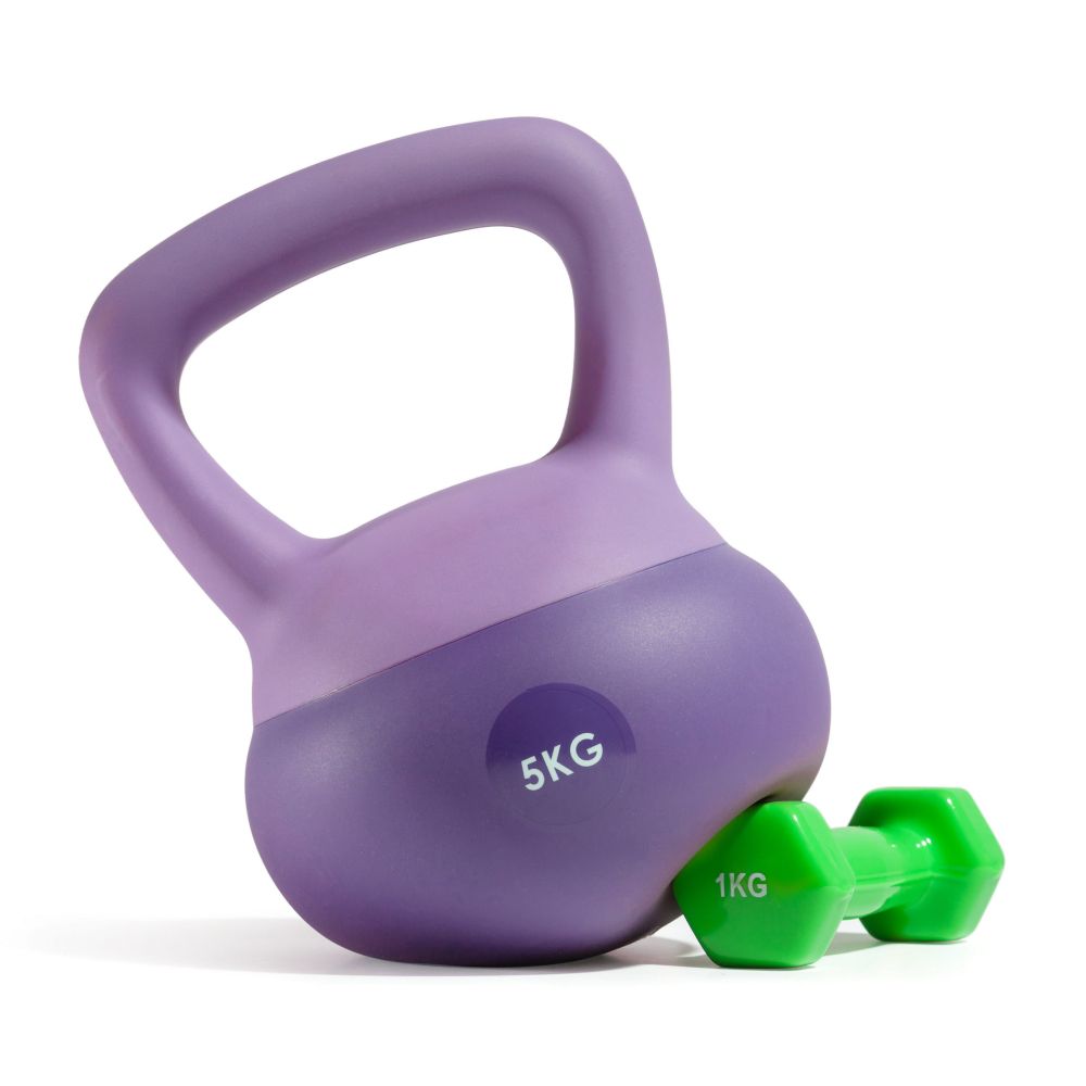 Гиря резиновая 5 кг. VictoryFit VF-KR050