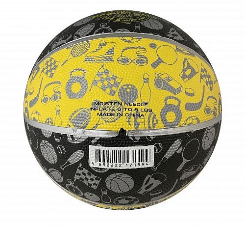 Фотографии Мяч баскетбольный Larsen Style Black/Yellow