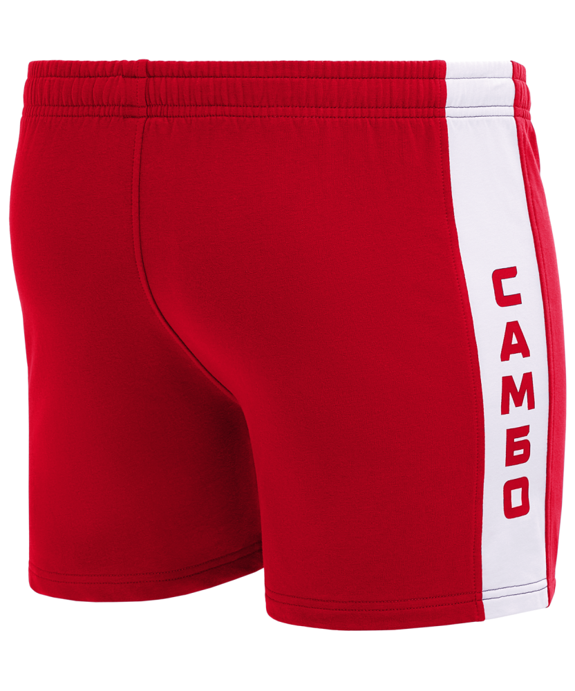 Шорты для самбо START, хлопок, красный