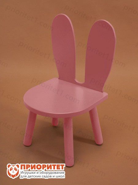Стул «Ушки зайки» розовый