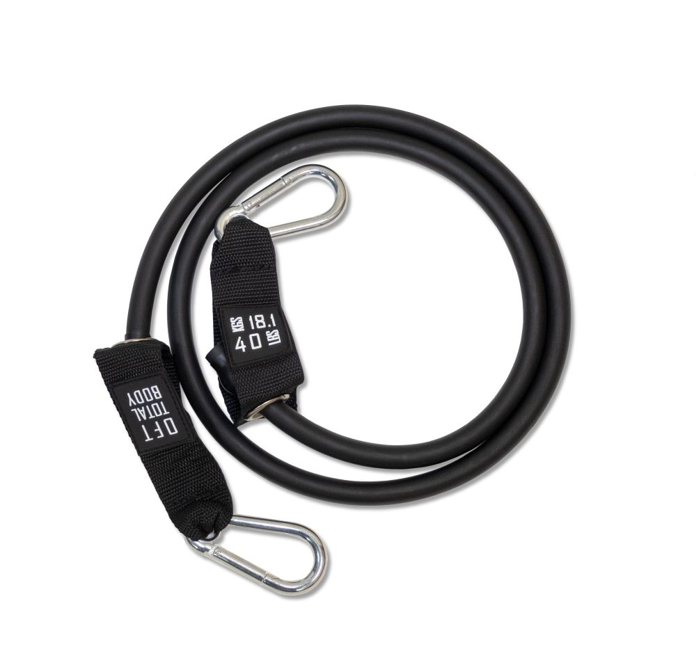 Фото Эспандер из натурального латекса с карабинами сопротивление 40 lbs