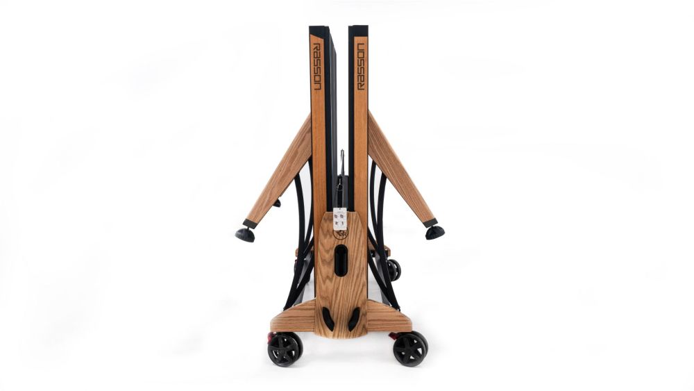 Фотографии Теннисный стол складной для помещений "RASSON PREMIUM T03 Indoor" (274 х 152,5 х 76 см, натуральный дуб) с сеткой Y