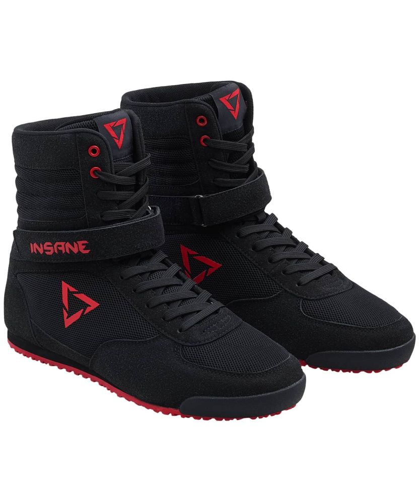 Фотографии Обувь для бокса высокая Insane ORO, черный/красный, детский