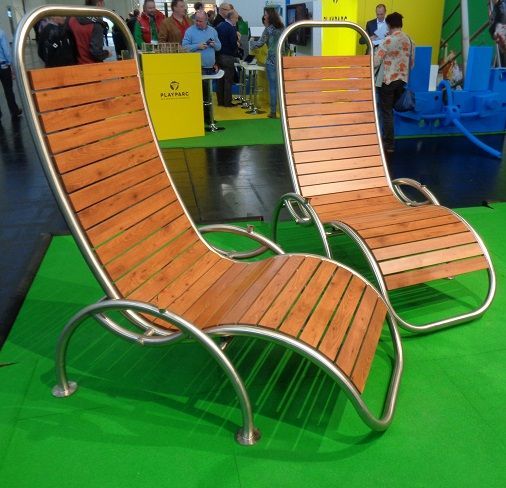 Фото Шезлонг из нержавеющей стали