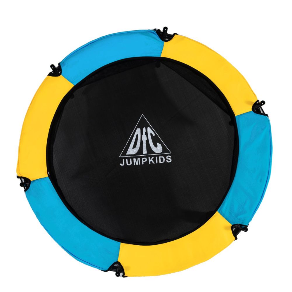 Фотографии Батут DFC JUMP KIDS 55" желт/син, сетка (137см)
