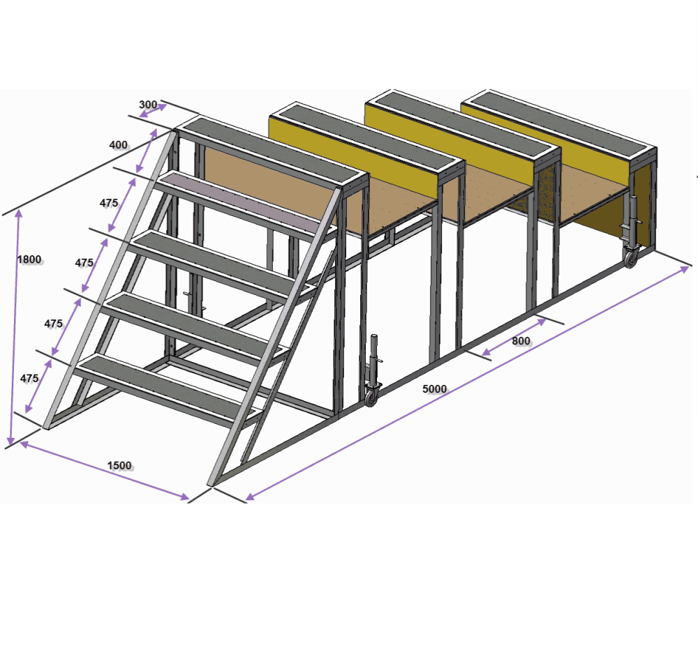 Фото Лестница спортивная разрушенная