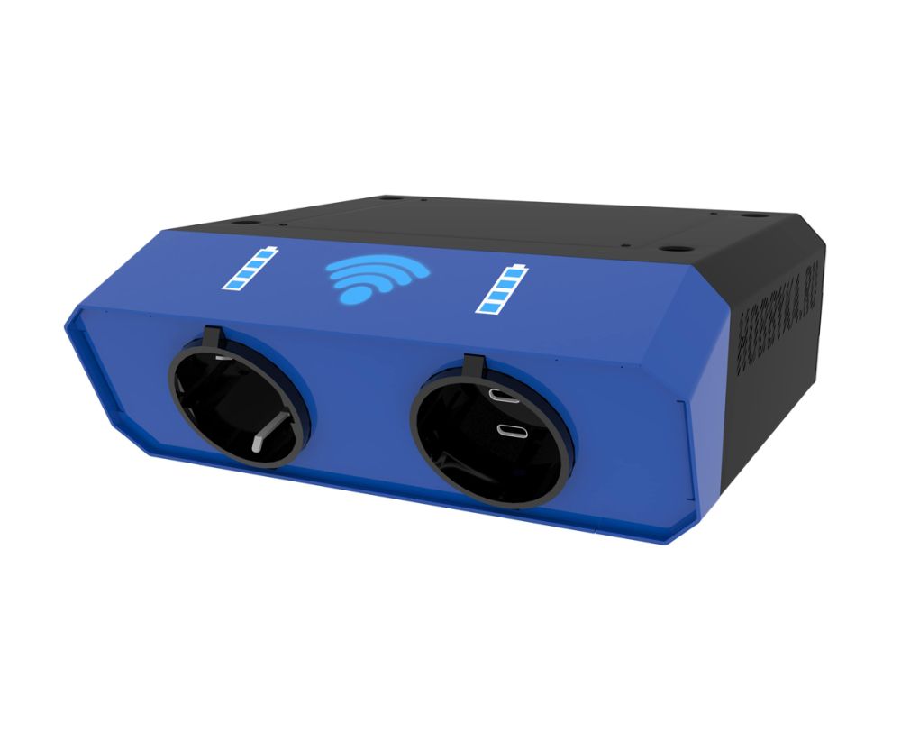 Фотографии Зарядное устройство и точка доступа Wi-Fi «Валли» 2xTYPE-C и 1x220V