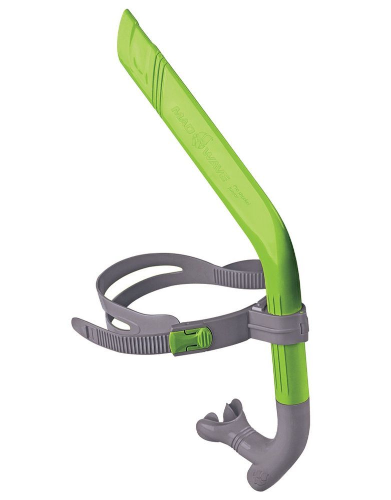 Фото Дыхательный тренажер Mad Wave Pro Snorkel junior M0777 02 0 10W зеленый