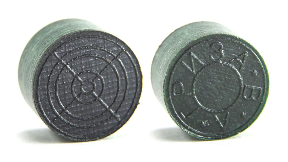 Фотографии Наклейка для кия "Гриза 2" (H+) зеленая 13,5 мм