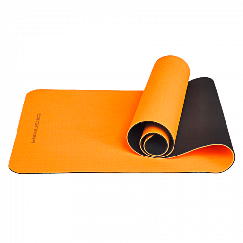 Фото Коврик для йоги TPE 6 мм, оранжевый, двухсторонний (с люверсами) Hasttings Digger HD22D1C-Orange