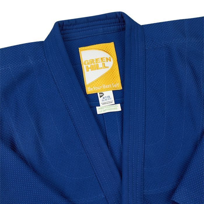 Фотографии Кимоно дзюдо Green Hill Professional gold IJF approved JSPT-10362, синее