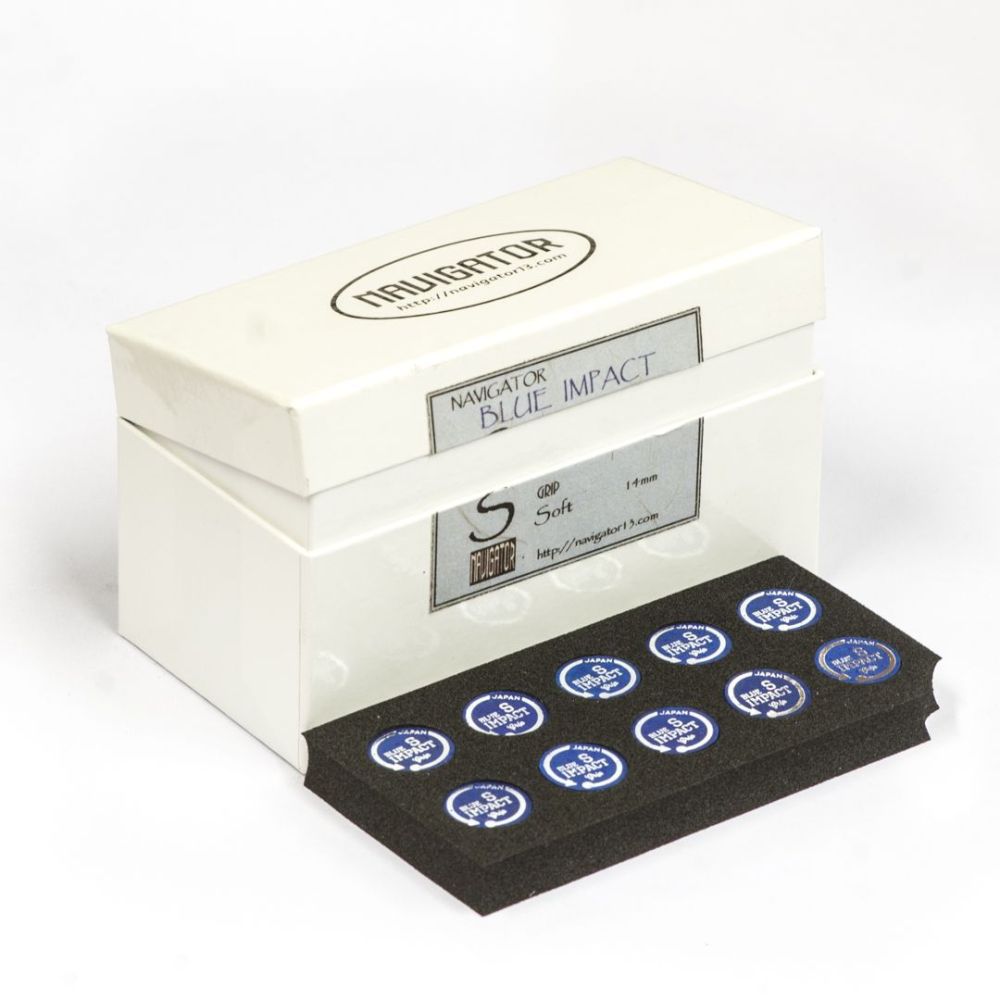 Фотографии Наклейка для кия "Navigator Blue Impact" (S) 14мм