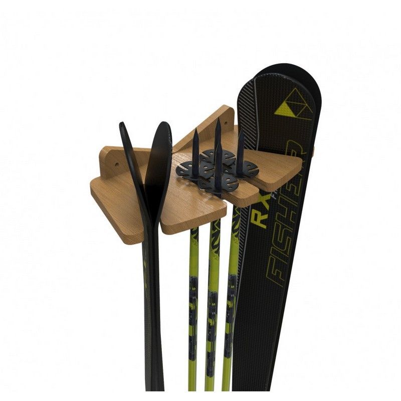 Фото Настенная вешалка F-2 для горных лыж и лыжных палок  F-2