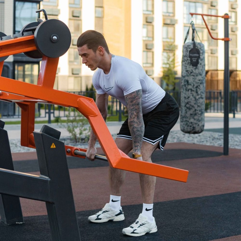 Фотографии Уличный тренажер Мультиштанга с переменной нагрузкой