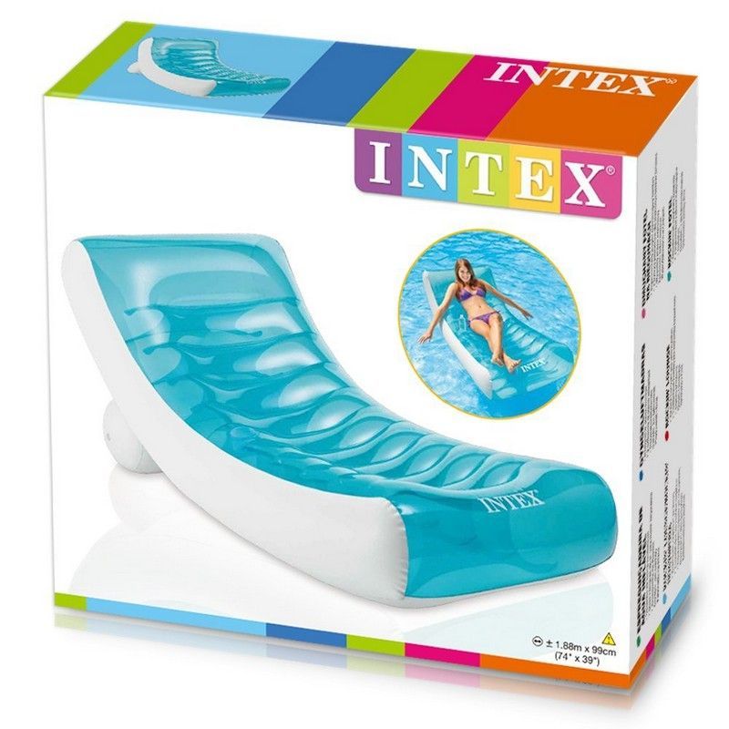 Фотографии Надувной матрас-шезлог для плавания 188x99 см Intex 58856