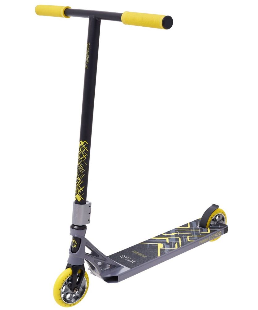 Фотографии Самокат трюковый XAOS Fusion Yellow 120 мм