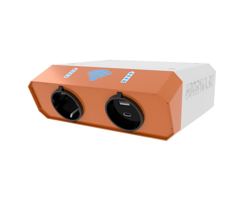 Фото Зарядное устройство и точка доступа Wi-Fi «Валли» 1xUSB, 1xTYPE-C, 1x220V