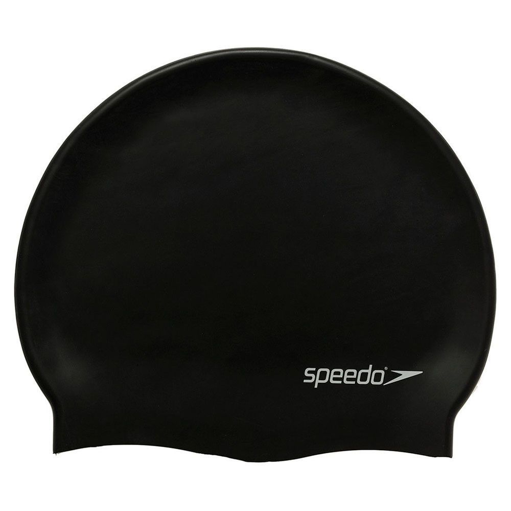 Фото Шапочка для плавания Speedo Flat Silicone Cap, 8-709910001-0001, черный, силикон