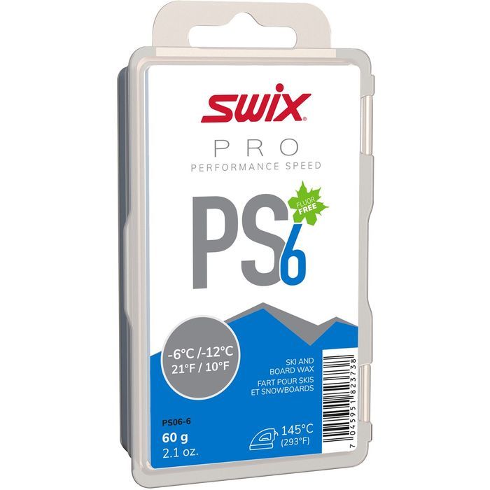 Фотографии Парафин углеводородный Swix PS6 Blue (-6°С -12°С) 60 г.