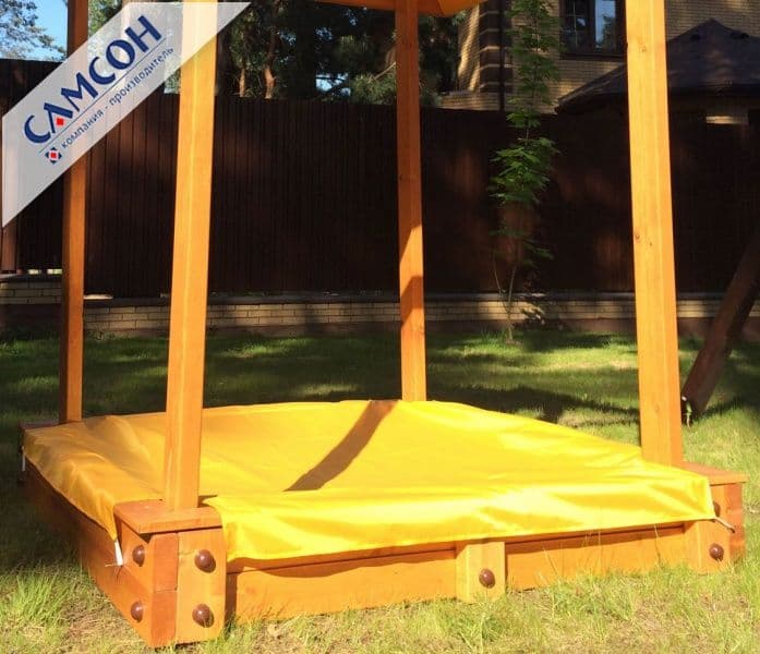 Фото Чехол на песочницу Дюна с крышей Самсон