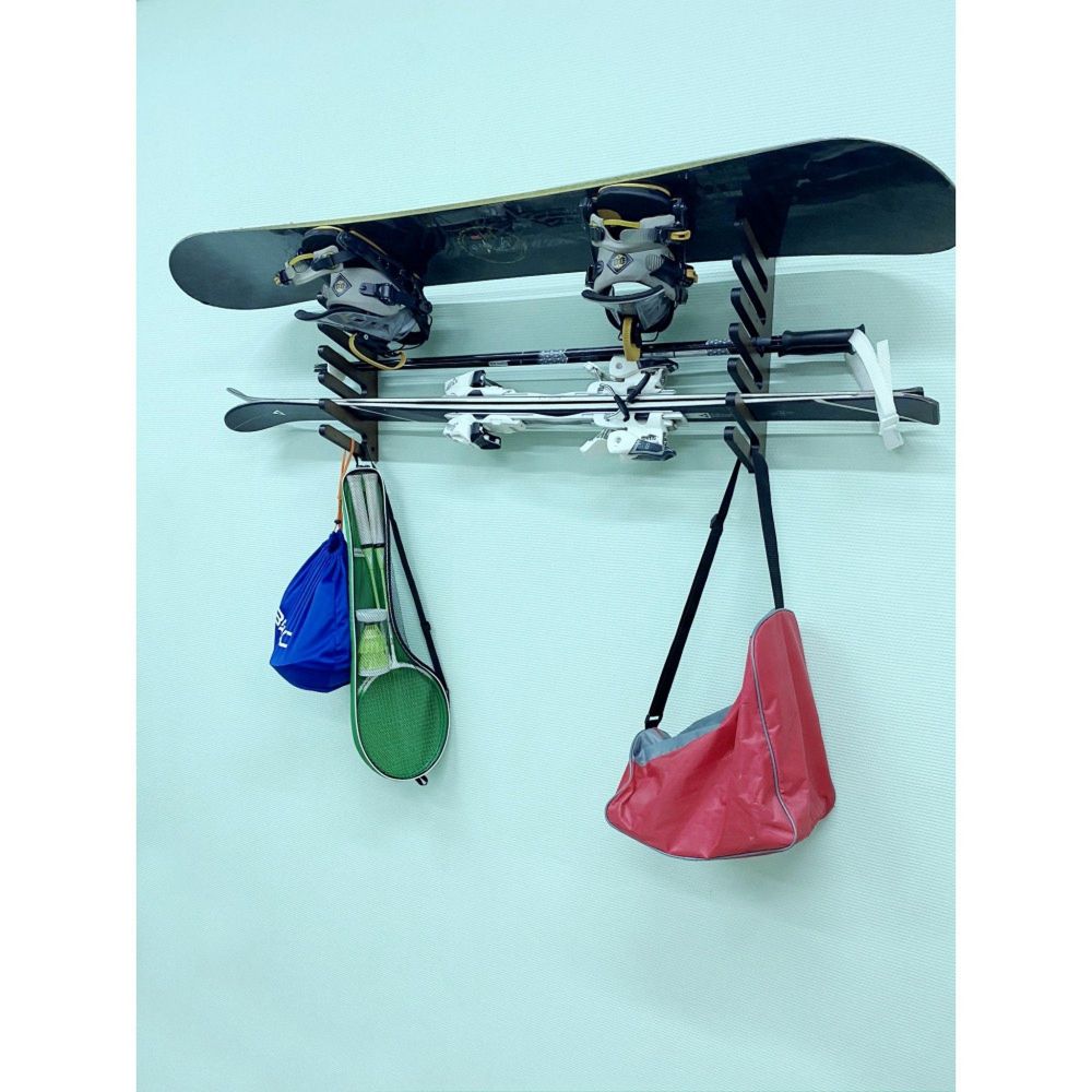 Фотографии Вешалка Эконом для сноубордов и вейкбордов, пристенная 45х80х18см  SE-7