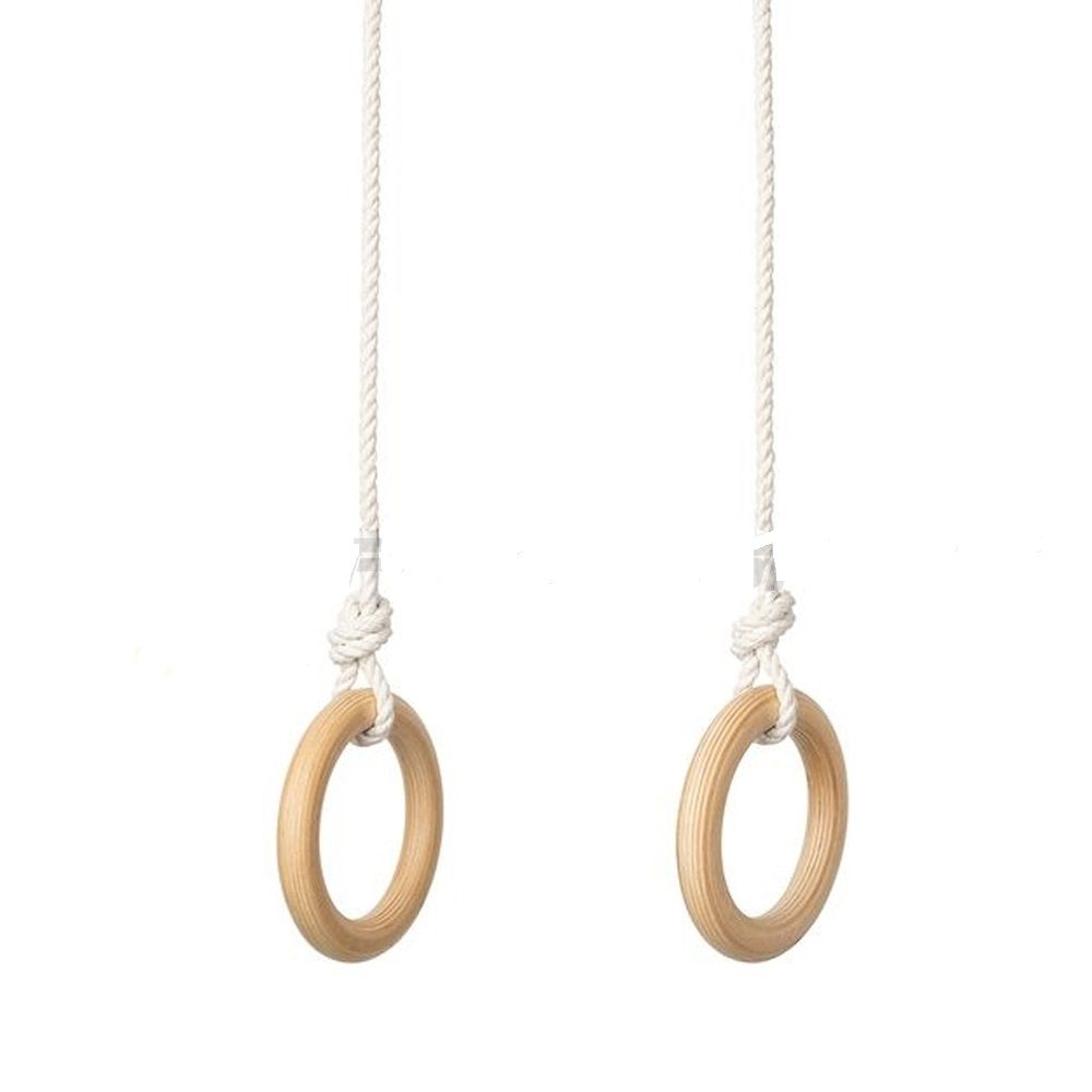 Фото Кольца гимнастические деревянные (фанера 18 мм, покрытие: эмаль, лак или пропитка) Pioner A10993