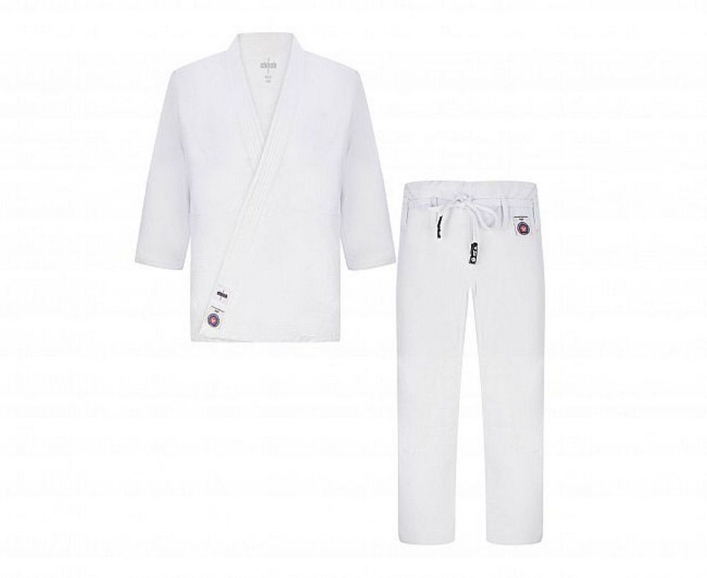 Фотографии Кимоно для дзюдо Clinch Judo Red FDR C555 белый