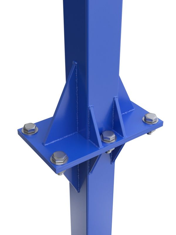 Фотографии Стойка разборная одноопорная со стритбольным щитом из оргстекла и усиленным кольцом  Pioner A13406