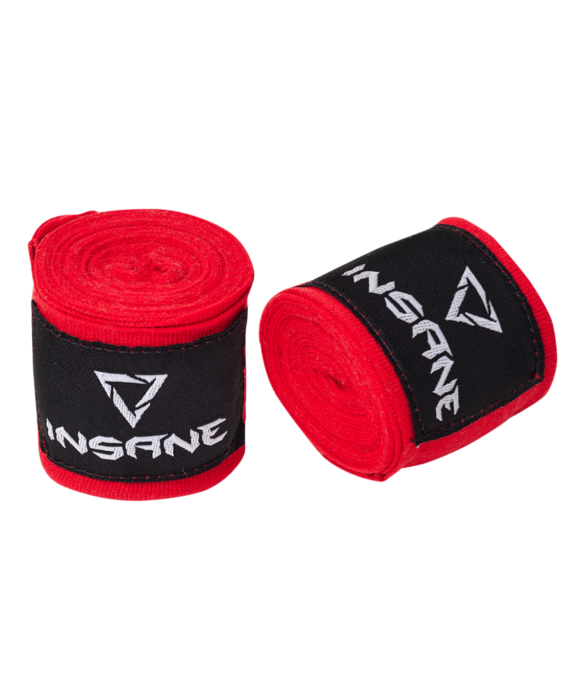 Фотографии Бинт боксерский COBRA, хлопок/нейлон, красный, 4,5 м