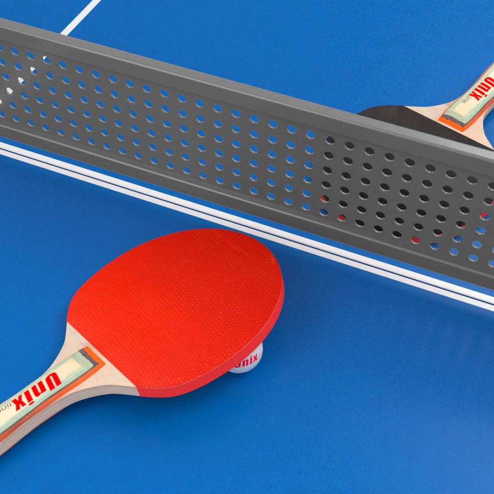 Фотографии Антивандальный теннисный стол UNIX Line 14 mm SMC синий, серый