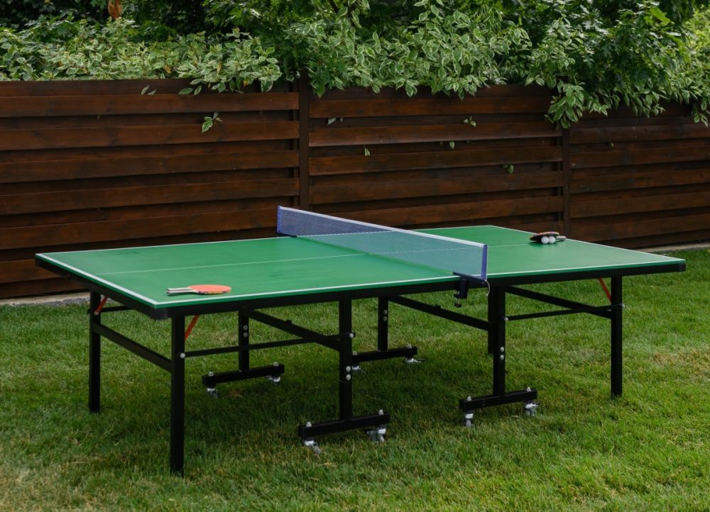 Фотографии Всепогодный теннисный стол UNIX Line для улицы outdoor 6 мм, зеленый