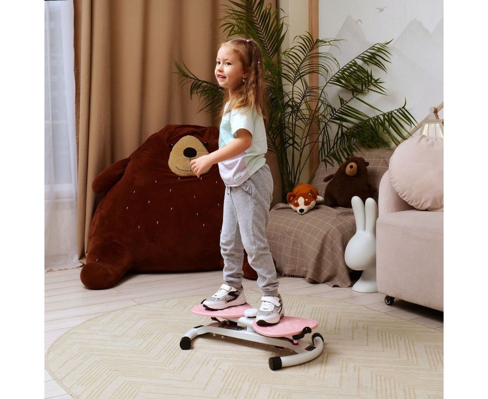 Фитнес платформа DFC Twister Bow с эспандерами TW-S108P розовый