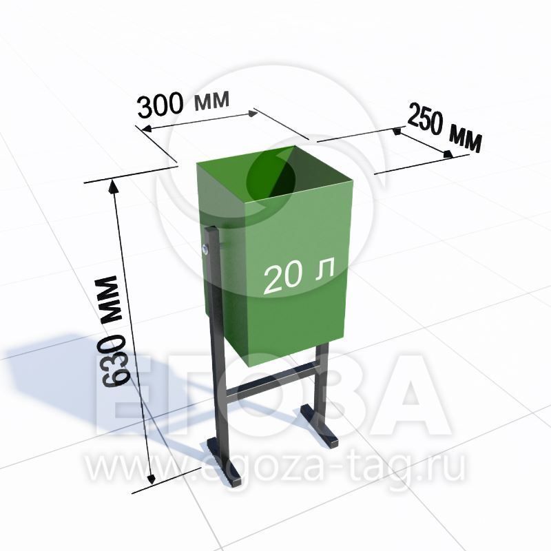 Фото Урна "Квадратная" 5204