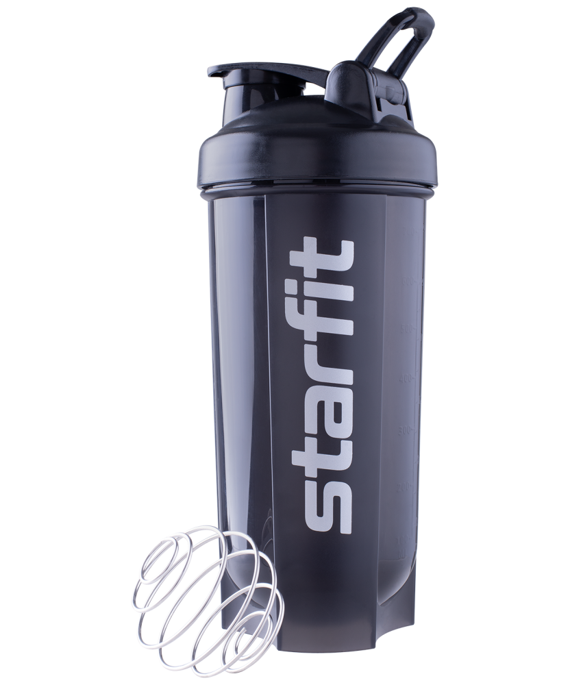 Фото Шейкер с металлическим венчиком FB-200, сферическое дно, серый/черный