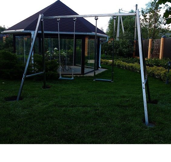 Фотографии Качели из нержавеющей стали двухместные