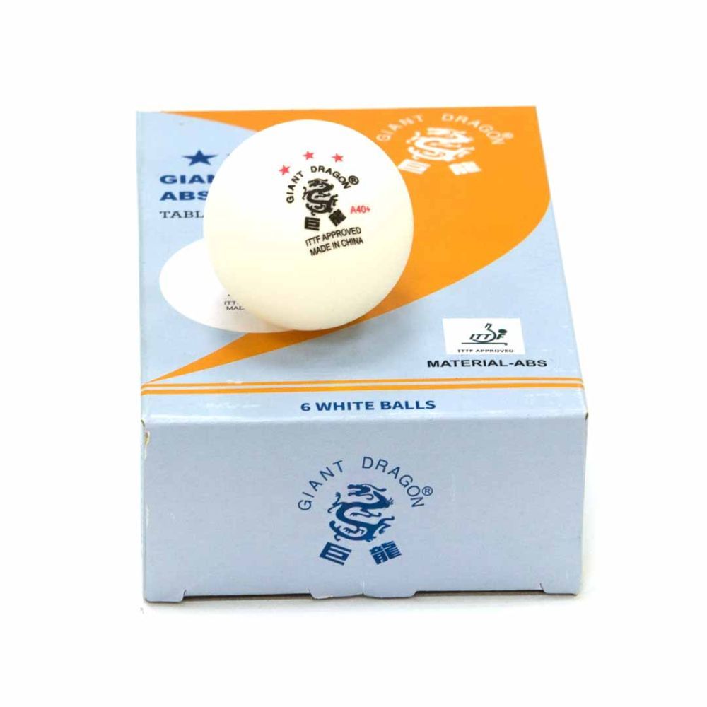 Фотографии Мячи Dragon Professional ITTF 3* New (6 шт, бел.) в коробке