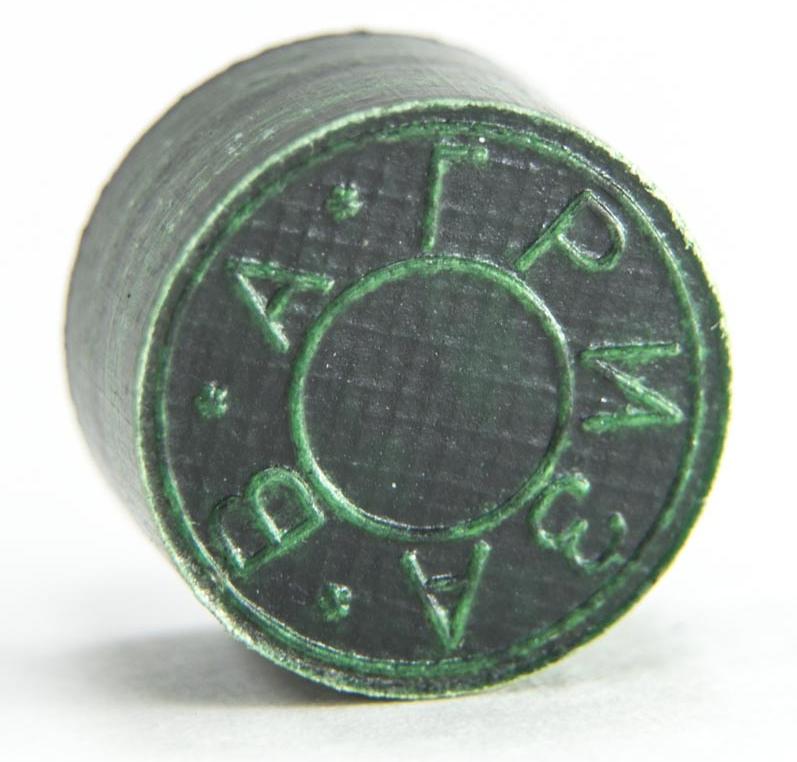 Фотографии Наклейка для кия "Гриза 2" (H) зеленая 13,5 мм